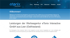 Desktop Screenshot of etonix.de